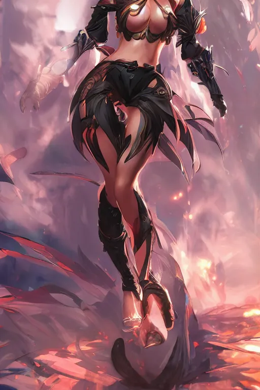 Image similar to female android in a blade and soul spinoff artbook rendered by the artist Hyung tae Kim, Jiyun Chae, Lê Long, Joe Madureira, trending on Artstation by Hyung tae Kim, artbook Lau, WLOP, Rossdraws , James Gurney, Bennett Durfee, Max Berthelot