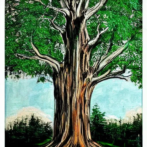 Image similar to tree mural by Charley Case