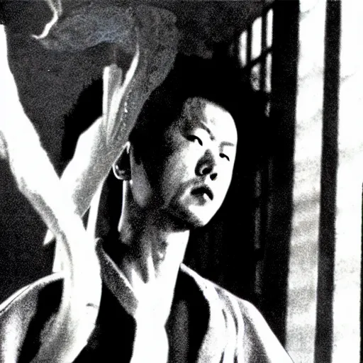 Prompt: film still from 鉄 男 tetsuo 1 9 8 9