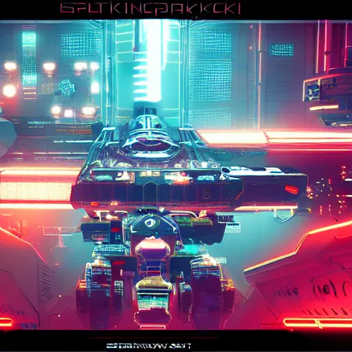 Prompt: space station from ending on cyberpunk 2 0 7 7, highly detailed, digital painting