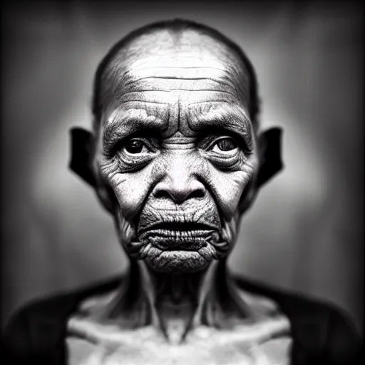 Prompt: portrait of an extraterrestrial by lee jeffries