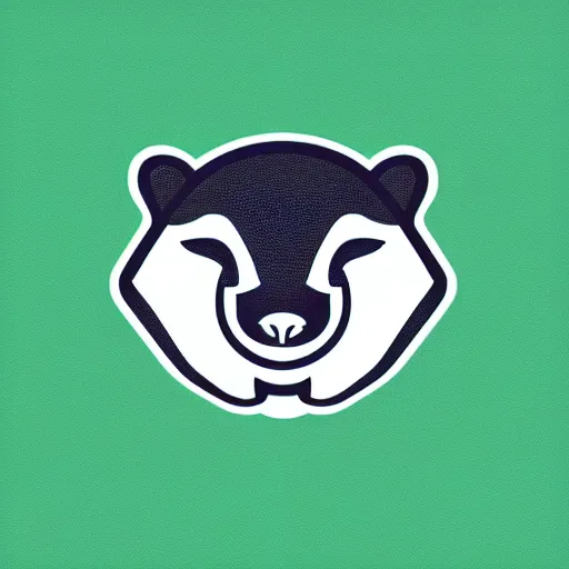 Image similar to modern concept logo for a social media app for badgers