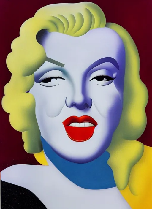 Image similar to Marilyn Monroe, a portrait by Fernando Botero