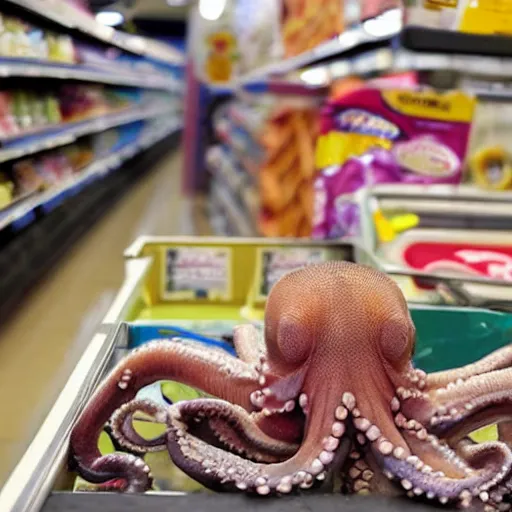 Image similar to octopus in supermarket