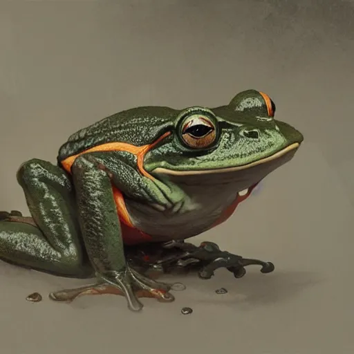 Image similar to frog wearing hockey uniform, intricate, sharp focus, illustration, highly detailed, digital painting, concept art, matte, art by ruan jia and wlop and greg rutkowski, masterpiece