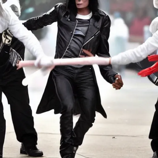 Prompt: michael jackson resurrecting out the grave