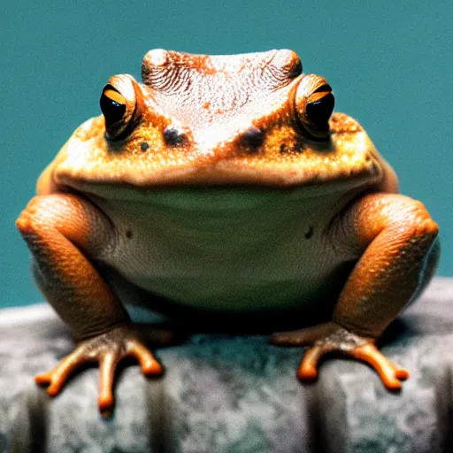 Prompt: macro hyper-realistic hypnotoad Futurama