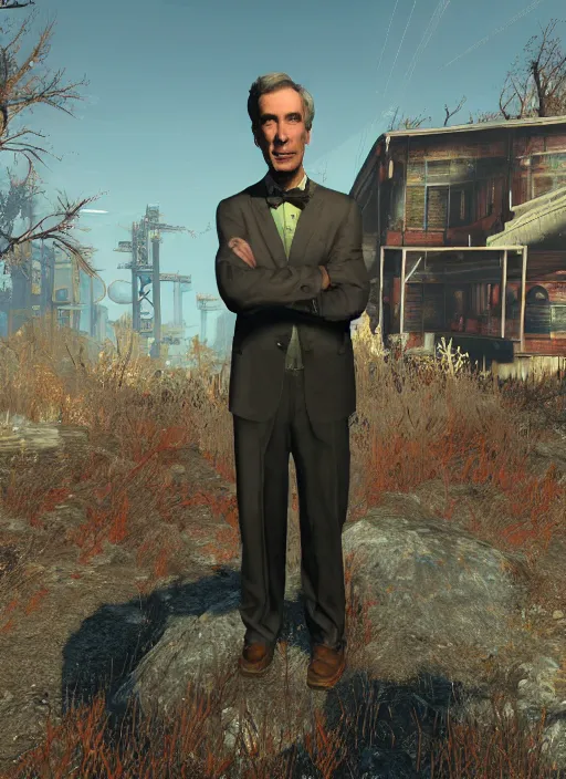 Image similar to bill nye in fallout 4