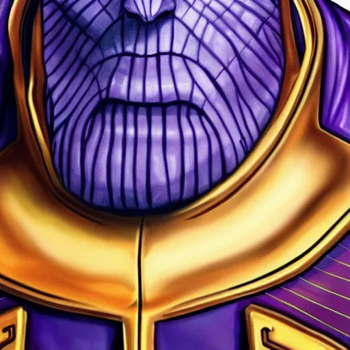 Image similar to Thanos painting high Quality painting 4k detail