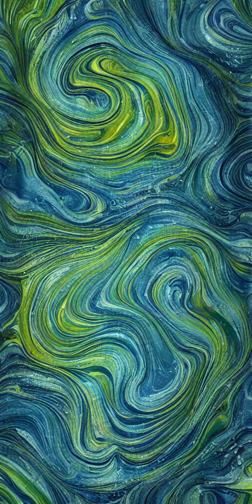 Image similar to beautiful liquid marble texture with big oil bubbles and twirls. harmonic dichromatic tones coloured abstraction. ultradetailed realistic art