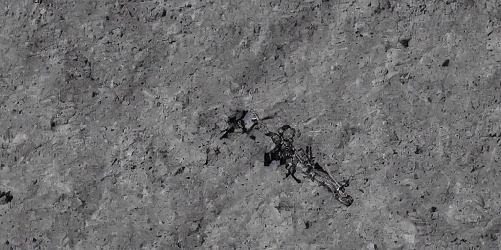 Image similar to A space engineer on the moon
