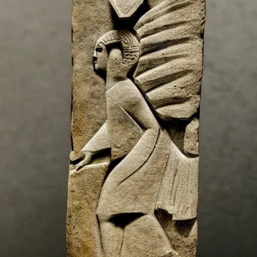 Image similar to ancient stone carving of a mobile phone