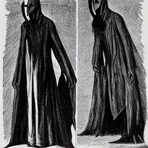 Image similar to concept art of Nosferatu movie (1843), highly detailed