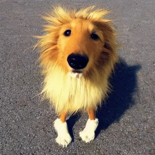 Image similar to “long dog with big snout and short legs and scraggly fur”