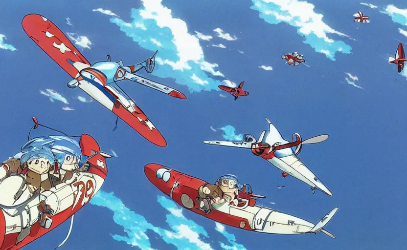 Image similar to Battle of Midway, Studio Ghibli, Porco Rosso