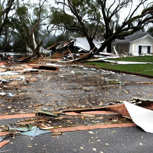 Image similar to aftermath of a hurricane