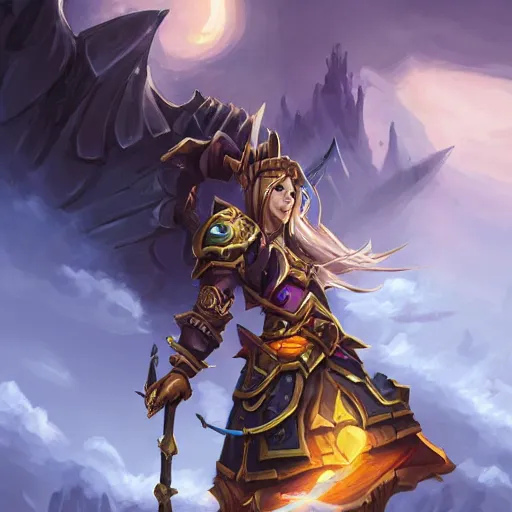 Image similar to a giant golden sword, a broad blade sword weapon, hearthstone art style, epic fantasy style art, fantasy epic digital art, epic fantasy card game art