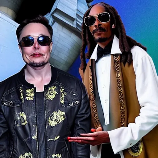 Image similar to photo of Elon Musk as Snoop Dogg