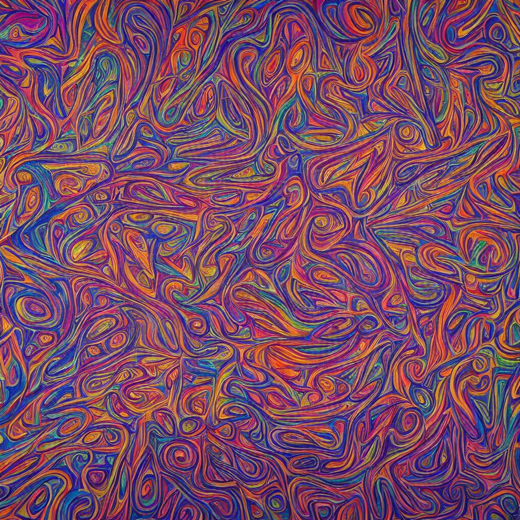 A Mysterious Psychedelic Room Award Winning Artwork Stable Diffusion Openart