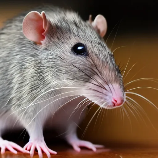 Prompt: a cute pet rat
