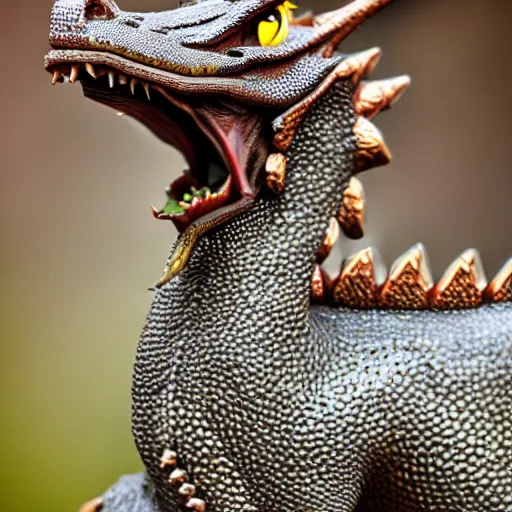 Prompt: high quality photo of A noble dragon , realism, 8k, award winning photo