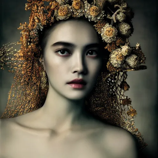 Image similar to A beautiful artistic portrait by Zhang Jingna, Motherland Chronicles,