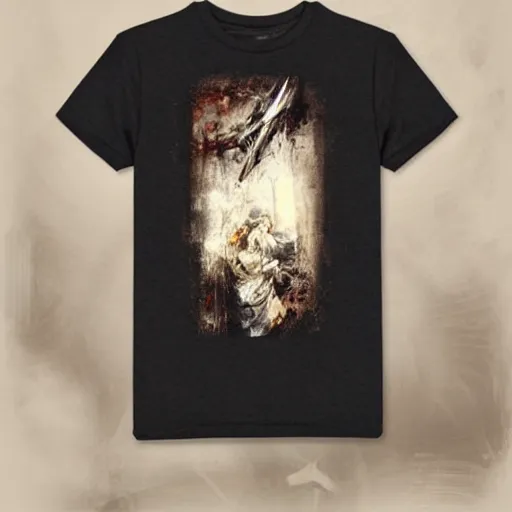 Prompt: art by christopher shy on a t shirt