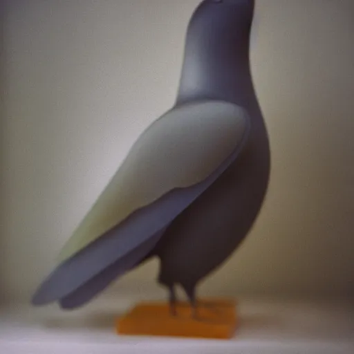 Image similar to a very cool translucent crow made by stones exhibited in a room covered by white silk, mamiya, kodak portra, film grain, professional photoshoot