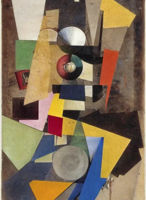 Image similar to an artwork by kurt schwitters