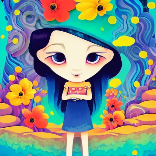 Image similar to a portrait of a character in a scenic environment by Jeremiah Ketner and Hiroyuki Mitsume-Takahashi and Goro Fujita