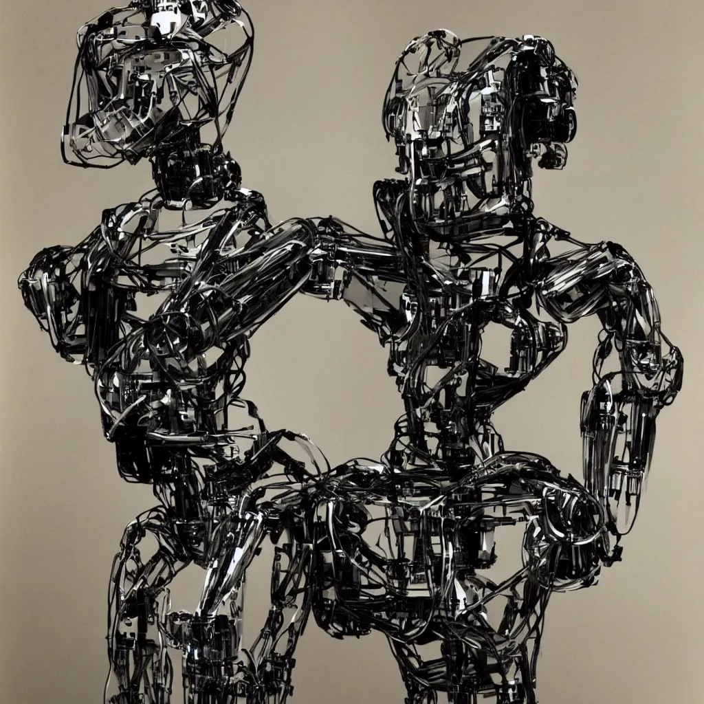 Prompt: robot portrait, annie leibovitz