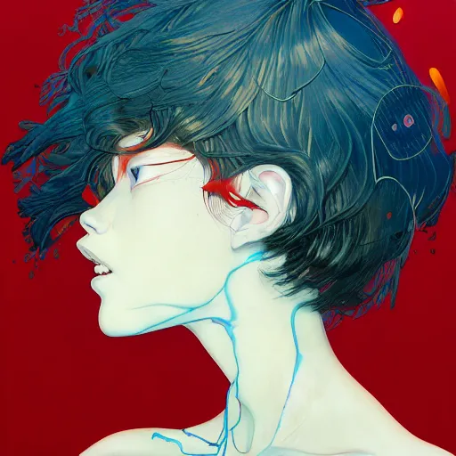 Image similar to prompt : city scavenger portrait soft light painted by james jean and katsuhiro otomo and erik jones, inspired by akira anime, smooth face feature, intricate oil painting, high detail illustration, sharp high detail, manga and anime 1 9 9 9