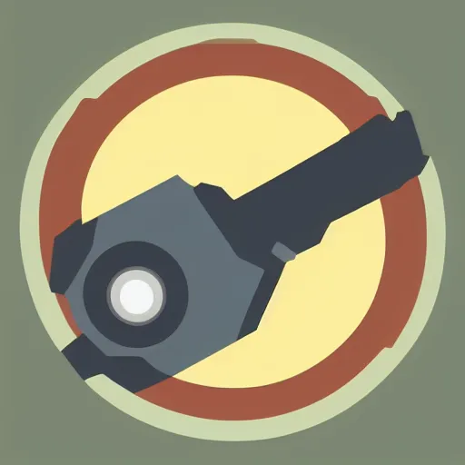 Image similar to grapple hook icon, sci - fi, flat icon