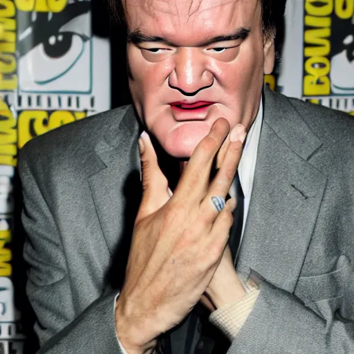 Image similar to feet on quentin tarantino face