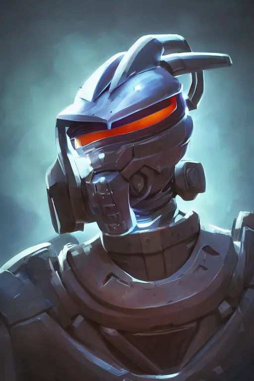 Image similar to epic mask helmet robot ninja portrait stylized as fornite style game design fanart by concept artist gervasio canda, behance hd by jesper ejsing, by rhads, makoto shinkai and lois van baarle, ilya kuvshinov, rossdraws global illumination radiating a glowing aura global illumination ray tracing hdr render in unreal engine 5