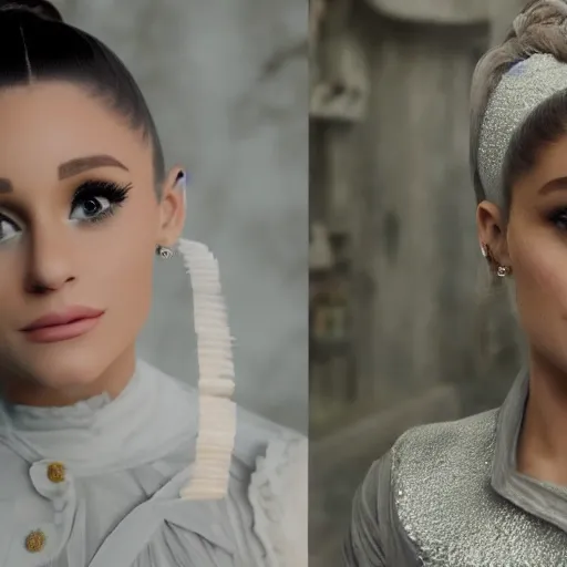 Image similar to Ariana Grande as a Dolores of Westworld, Westworld style, 8k, unreal engine