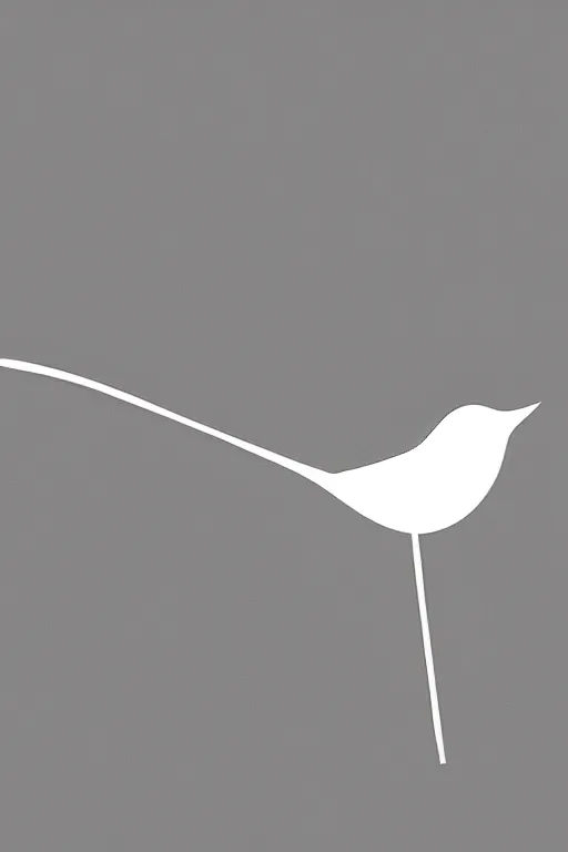 Image similar to minimalist art of a bird