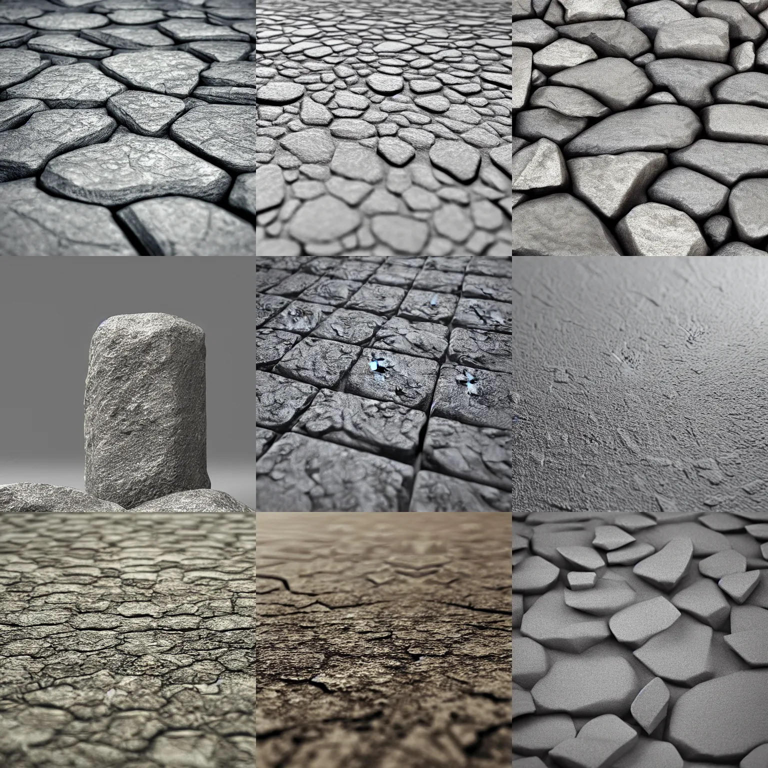 Prompt: texture stone, octane render, cinematic, hyper realism, octane render, 8k, depth of field, bokeh