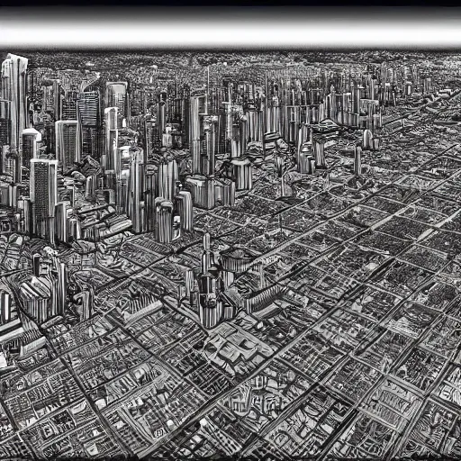 Prompt: inner city of Tokyo in the year 2048 by kentaro miura, hyper-detailed