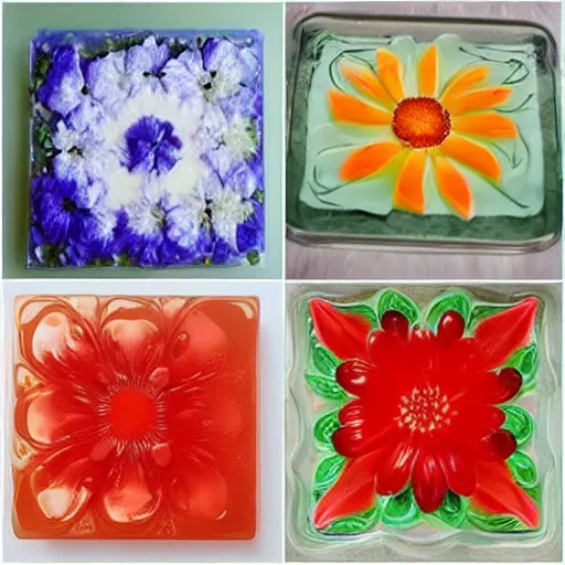 Image similar to flower jello art