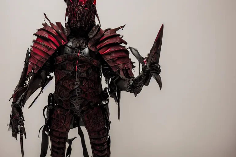 Image similar to photo of armored vampire by Lindsay Adler