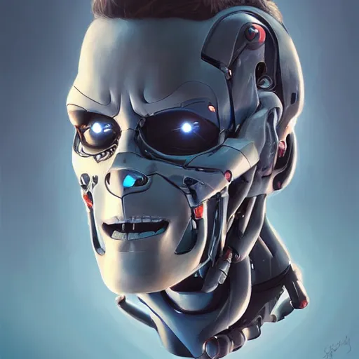 Image similar to face icon stylized minimalist terminator genysis, loftis, cory behance hd by jesper ejsing, by rhads, makoto shinkai and lois van baarle, ilya kuvshinov, rossdraws global illumination