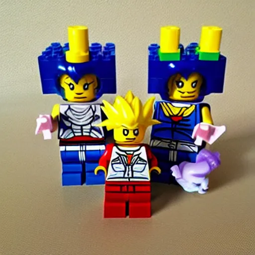 Prompt: Lego Dragon Ball Z