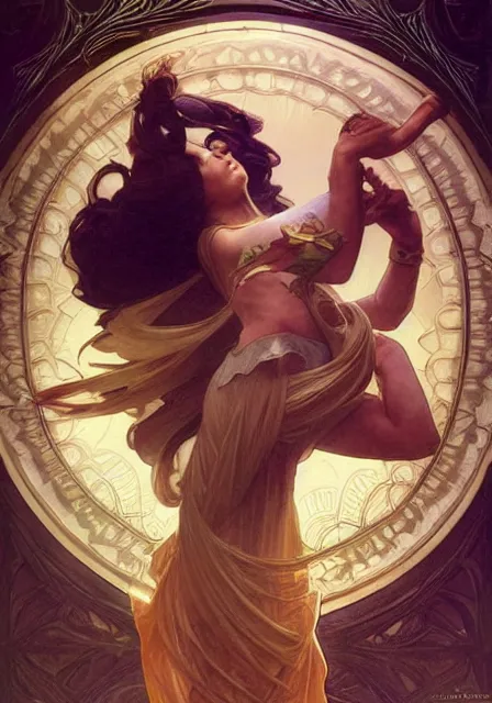 Image similar to zelda dance, intricate, elegant, highly detailed, digital painting, artstation, concept art, smooth, sharp focus, illustration, art by artgerm and greg rutkowski and alphonse mucha and william - adolphe bouguereau