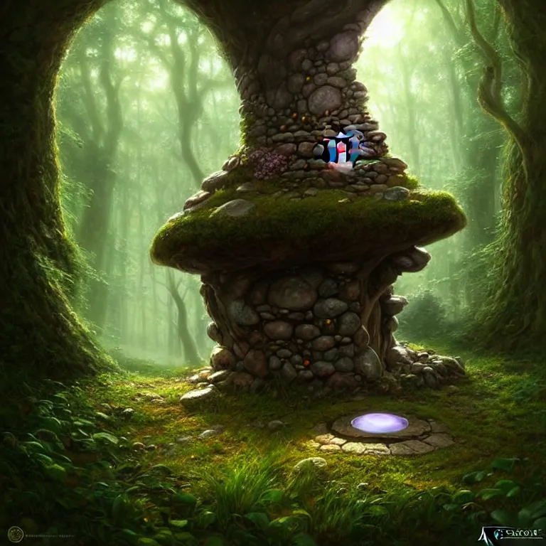 Fantasy Orient-Style Tree in Forest by artbluespirit on DeviantArt