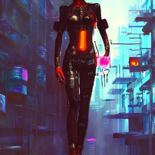Prompt: cyberpunk favela fashion, gucci catwalk, oil painting, digital art, ultradetailed, artstation