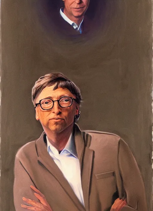 Image similar to expose yourself to art, bill gates