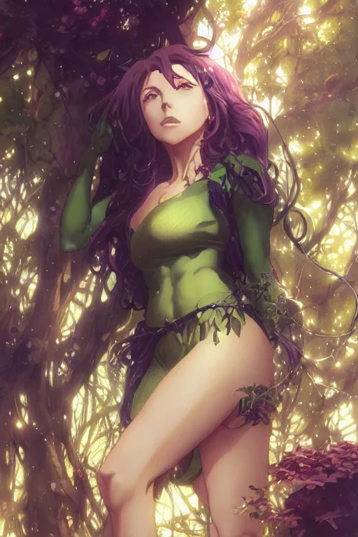 Image similar to anime key visual of a beautiful young female shehulk intricate, magical forest, stunning, highly detailed, digital painting, artstation, smooth, hard focus, illustration, art by artgerm and greg rutkowski and alphonse mucha