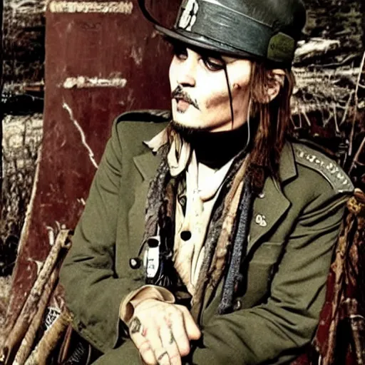 Image similar to johnny depp world war 2 photo