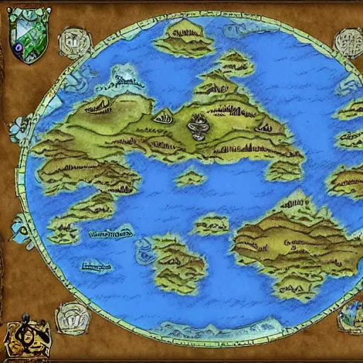 Prompt: dnd fantasy world map tumblr